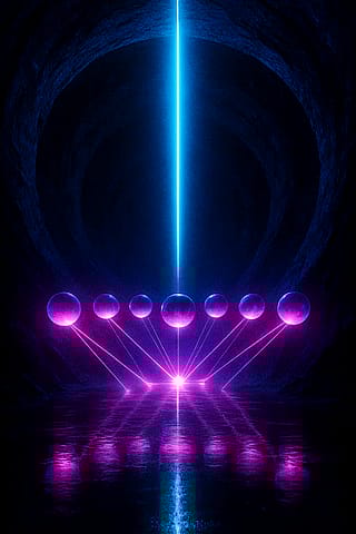 Cavern of Magenta Orbs'