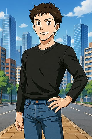 Turned myself into an anime character'
