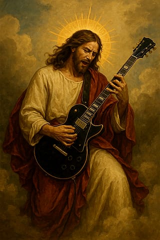 Jesus shedding for our sins.'
