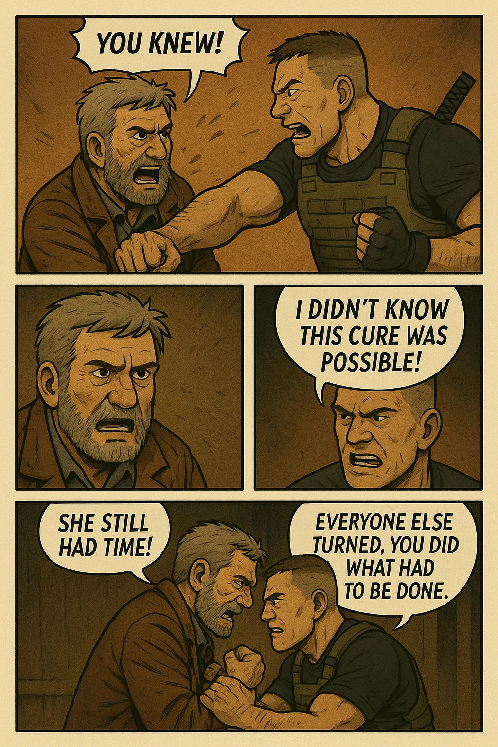 "The Shambling Deceased" a parody zombie comic made with AI. picture 4 of 14