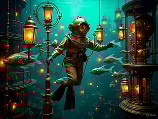 Diving into a Steampunk Abyss: What Secrets Lie in This Underwater City?'
