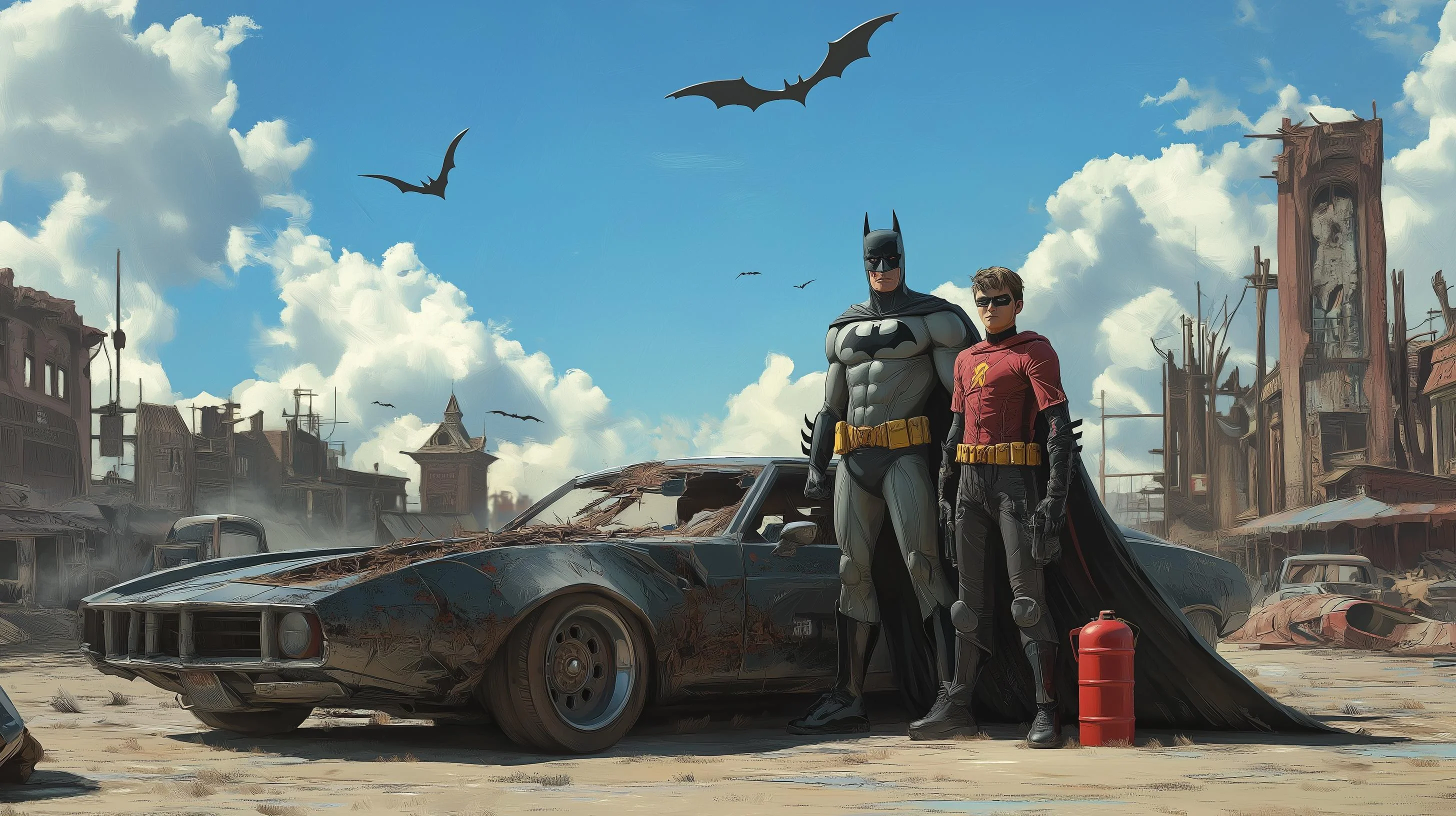 It’s going to be ok Batman, we will find some gas, I know, it must be tough for a billionaire after an apocalypse picture 2 of 4