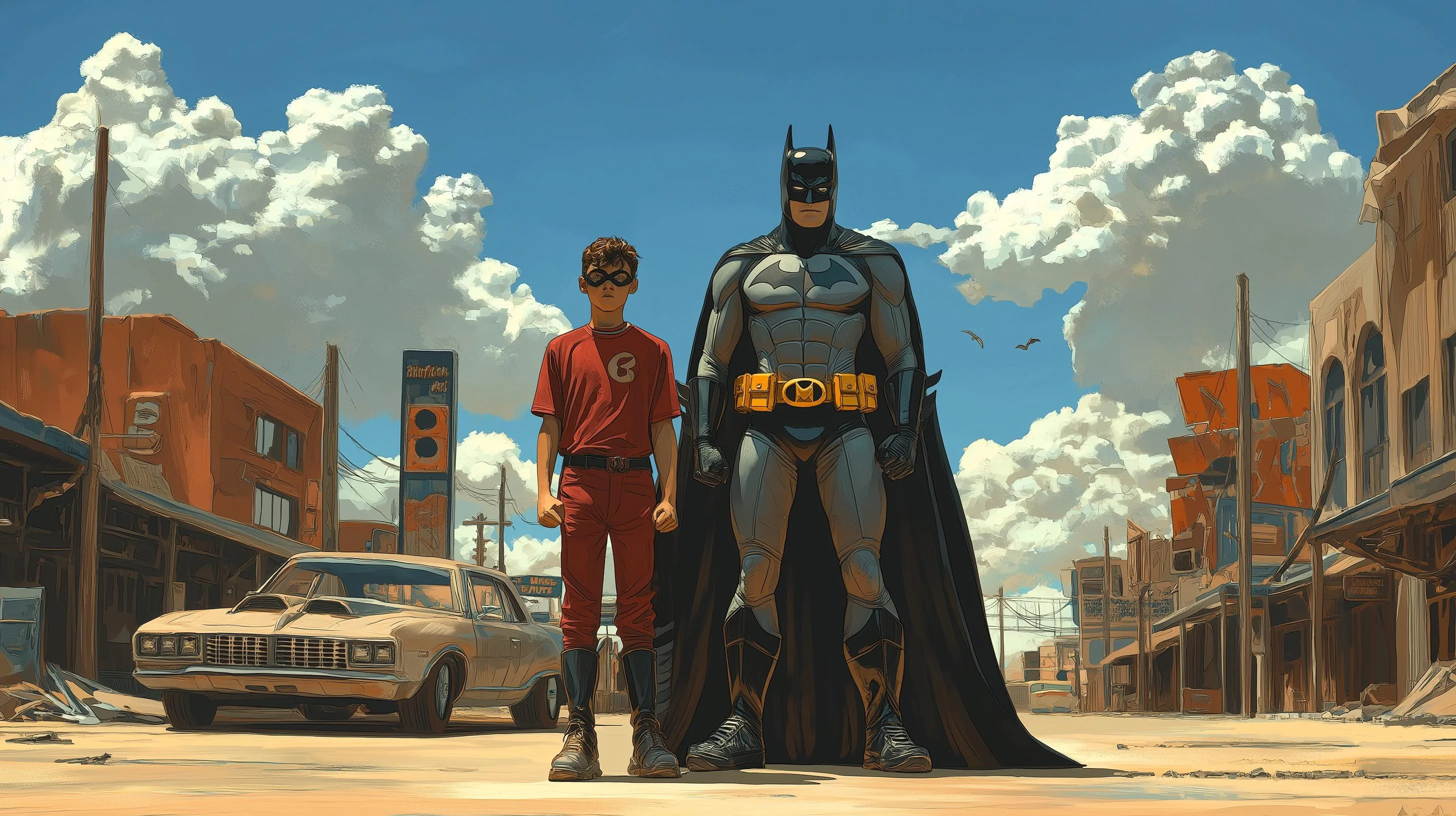 It’s going to be ok Batman, we will find some gas, I know, it must be tough for a billionaire after an apocalypse picture 3 of 4