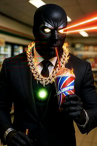 Even fly superheroes love slurpees'