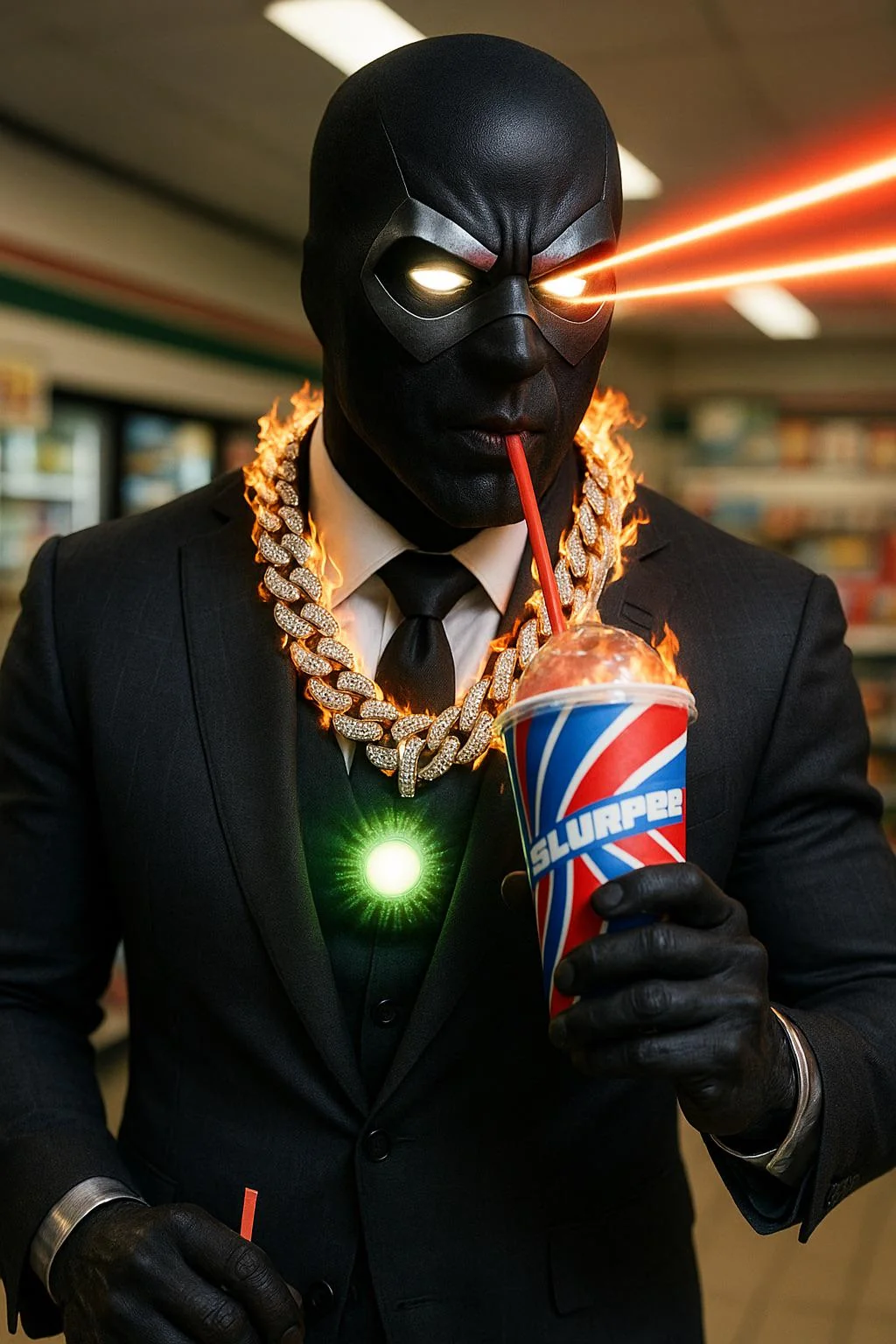 Even fly superheroes love slurpees picture 1 of 1