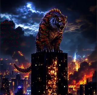 The tigersaurus has returned...'