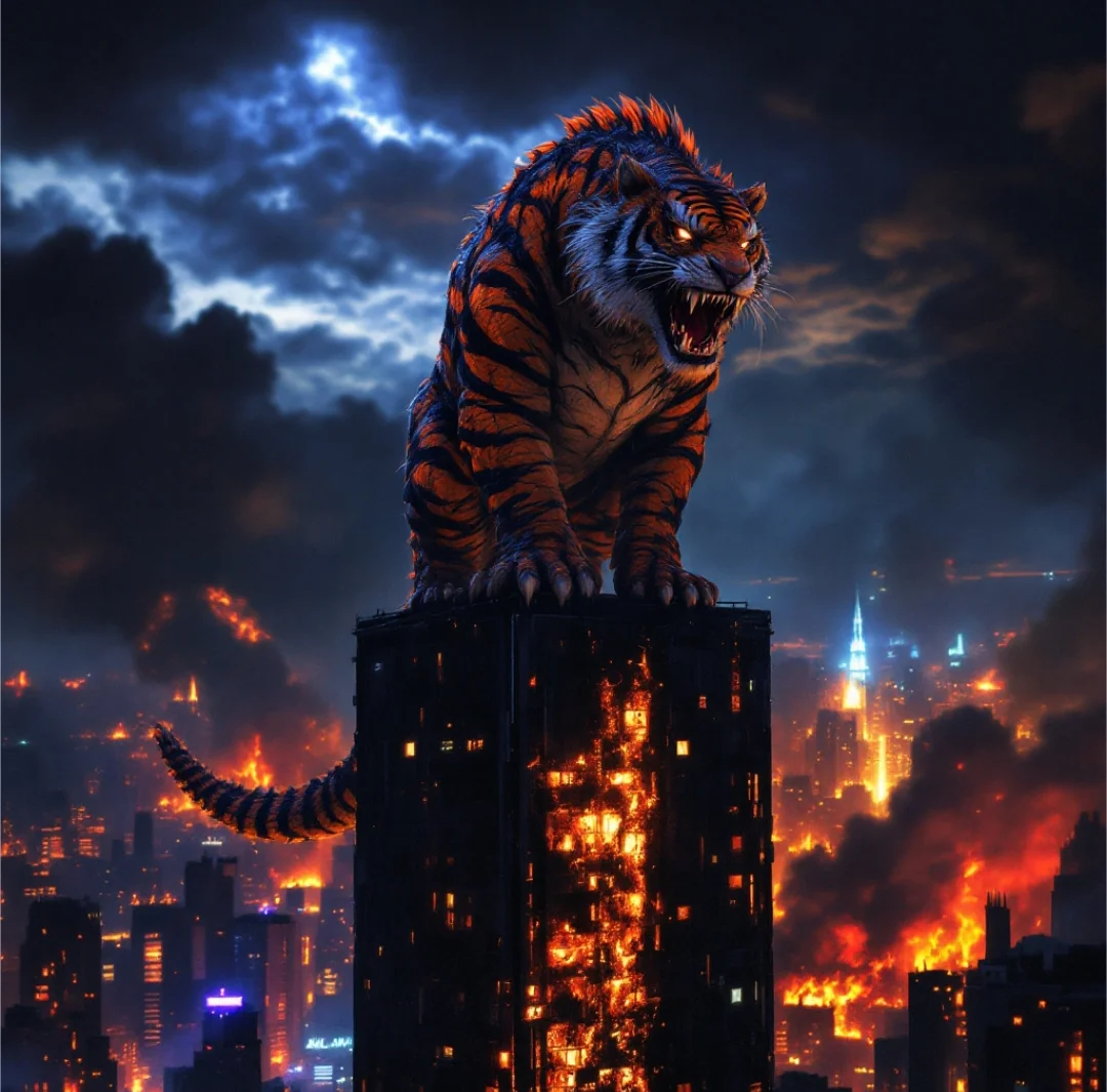 The tigersaurus has returned... picture 1 of 1