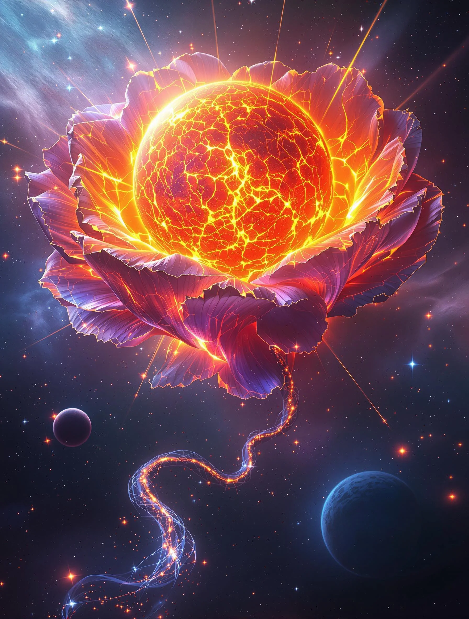 Celestial Bloom: Planet's Cradle picture 1 of 1