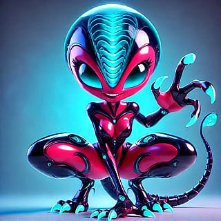 Alien In Pixar Style'