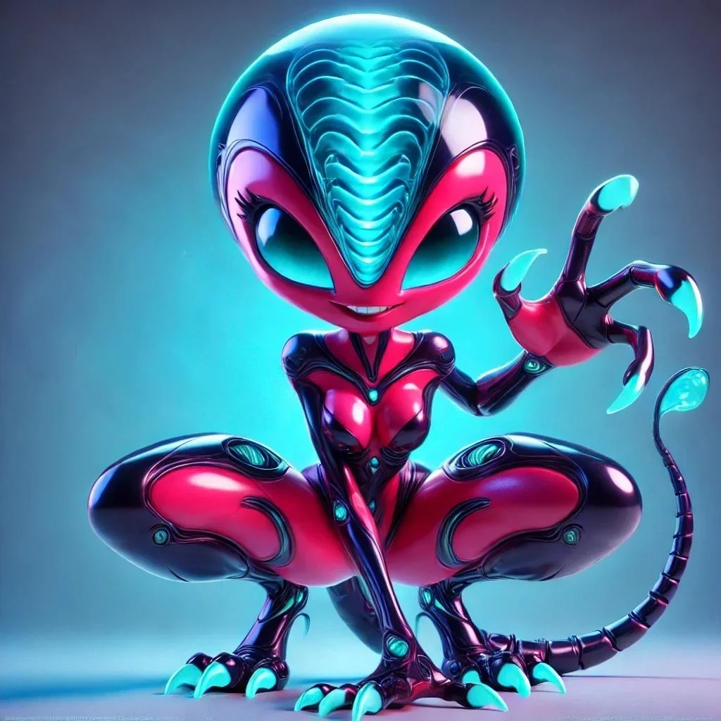 Alien In Pixar Style picture 1 of 1