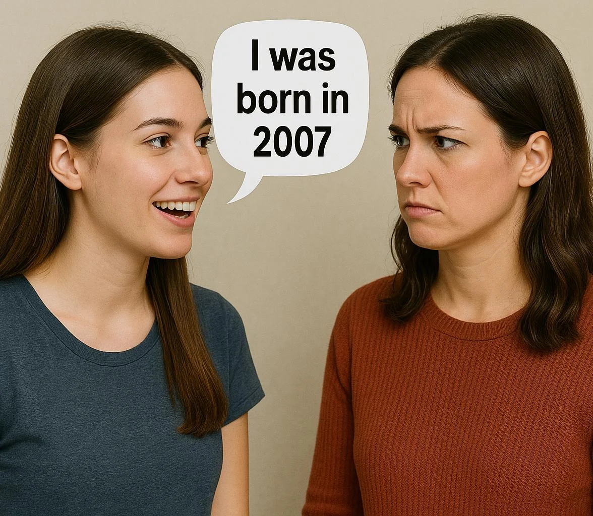 The face you make when someone tells you they are born in the year of... and it starts with "20..." picture 1 of 1
