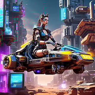 Steampunk-Cyberpunk world on Mars'