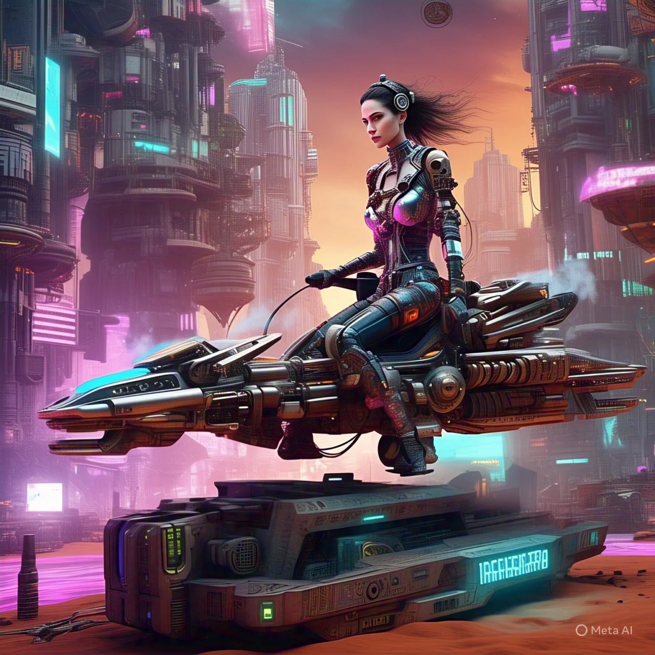 Steampunk-Cyberpunk world on Mars picture 2 of 3
