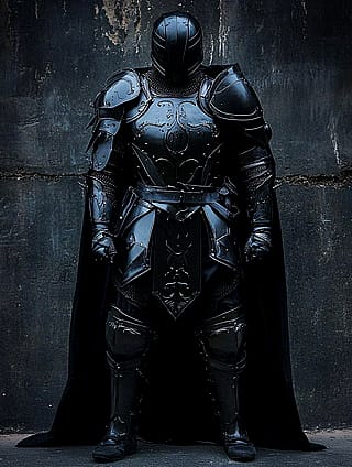 The black armor on this knight turned out really well, and I love it. 🛡️'
