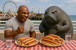 The hot dogs weren’t plant-based.'