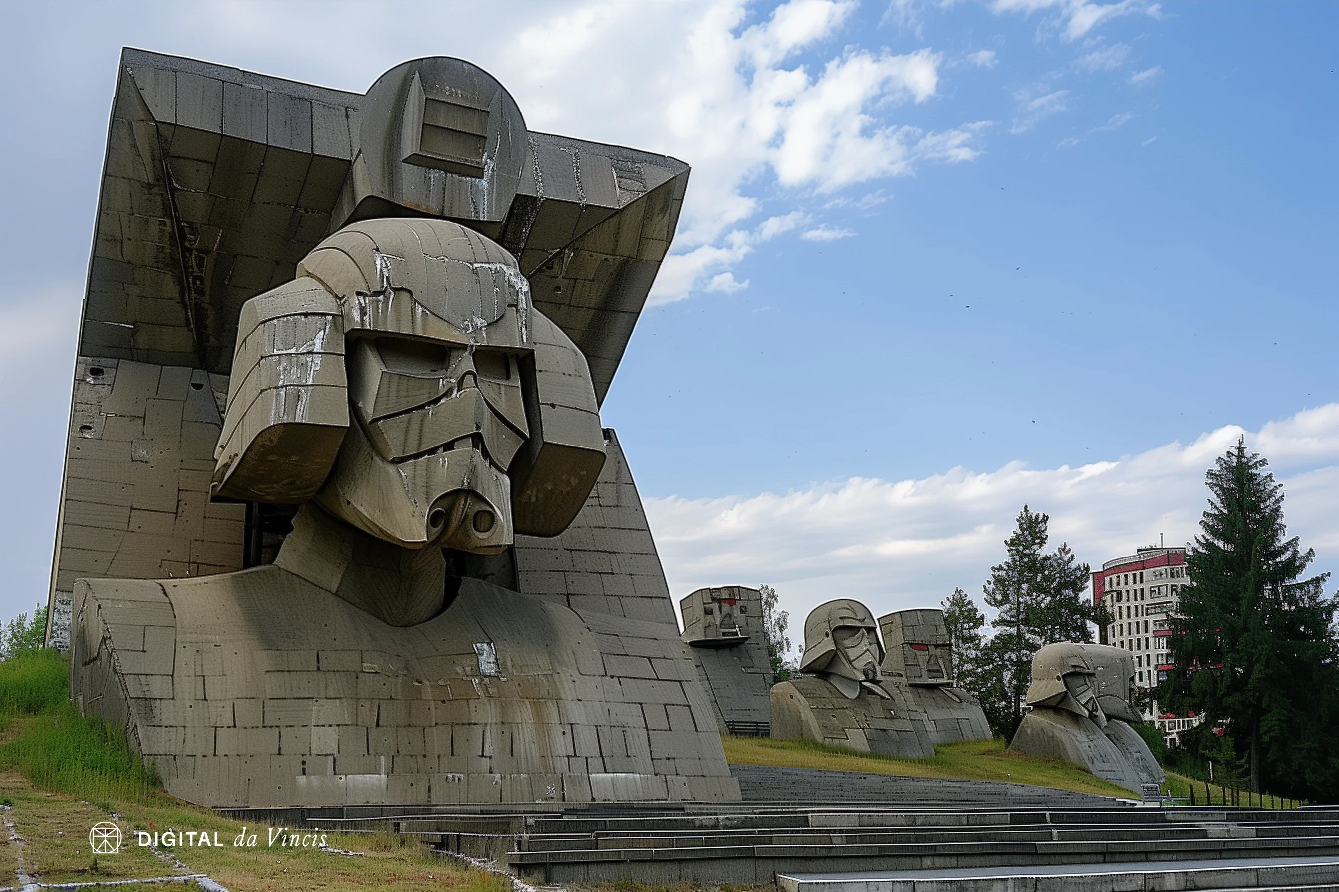 Star Wars but everything in the style of abandoned Soviet Brutalism monuments picture 1 of 10