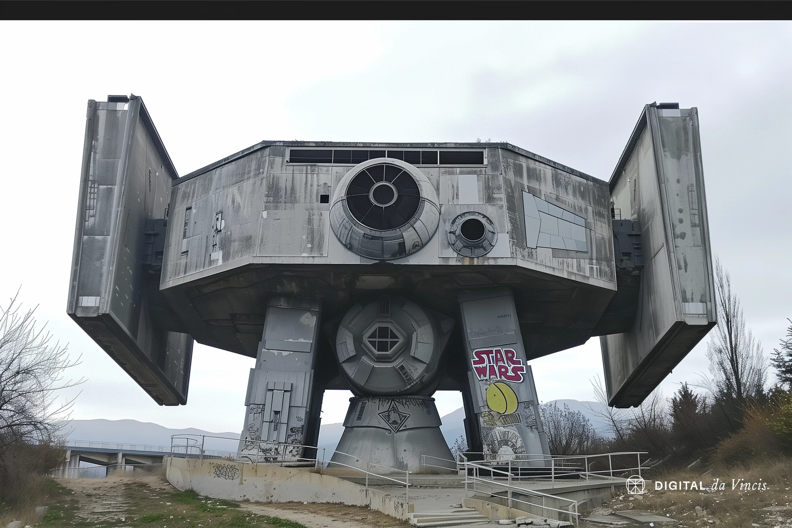 Star Wars but everything in the style of abandoned Soviet Brutalism monuments picture 2 of 10