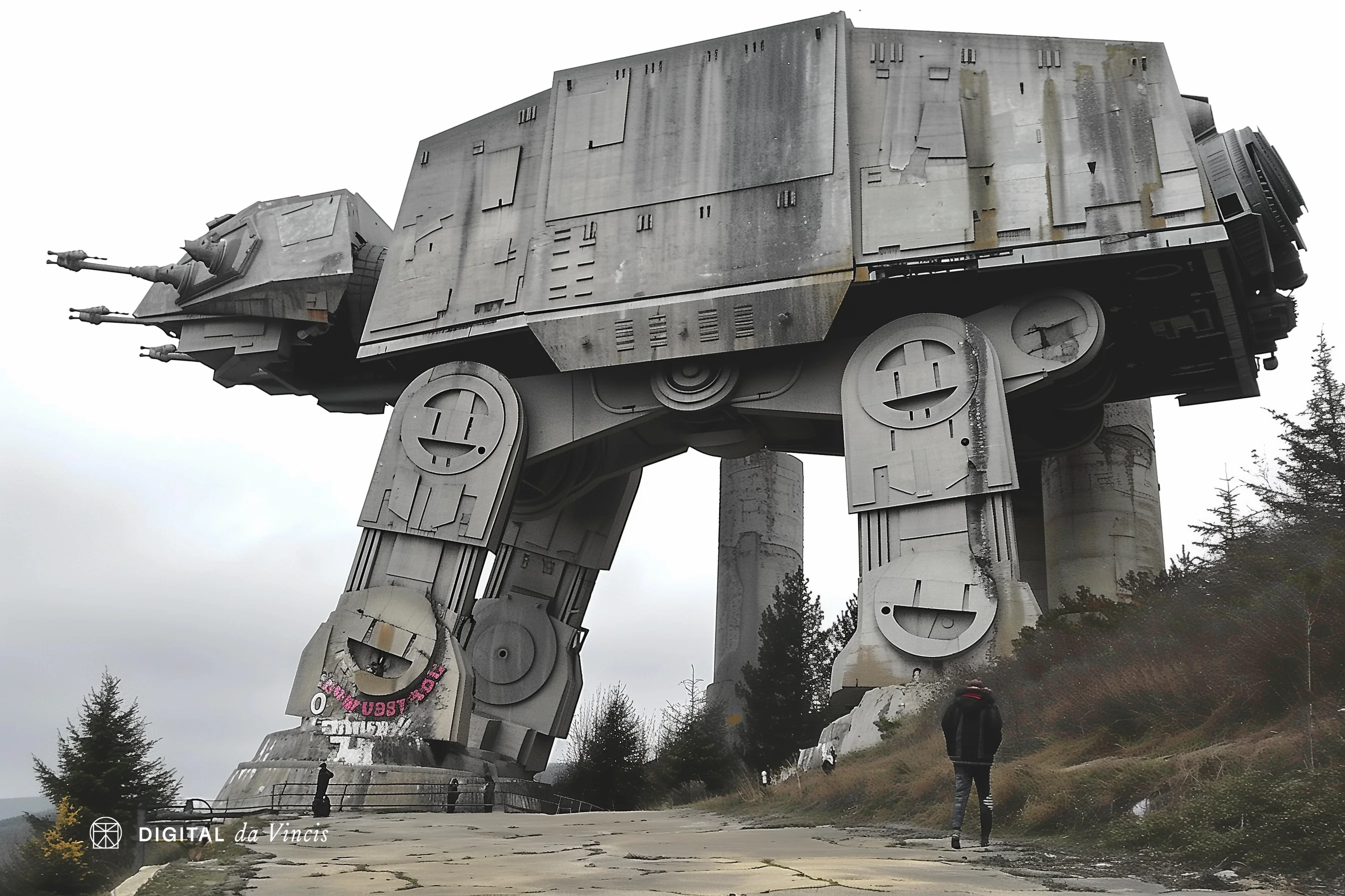 Star Wars but everything in the style of abandoned Soviet Brutalism monuments picture 3 of 10