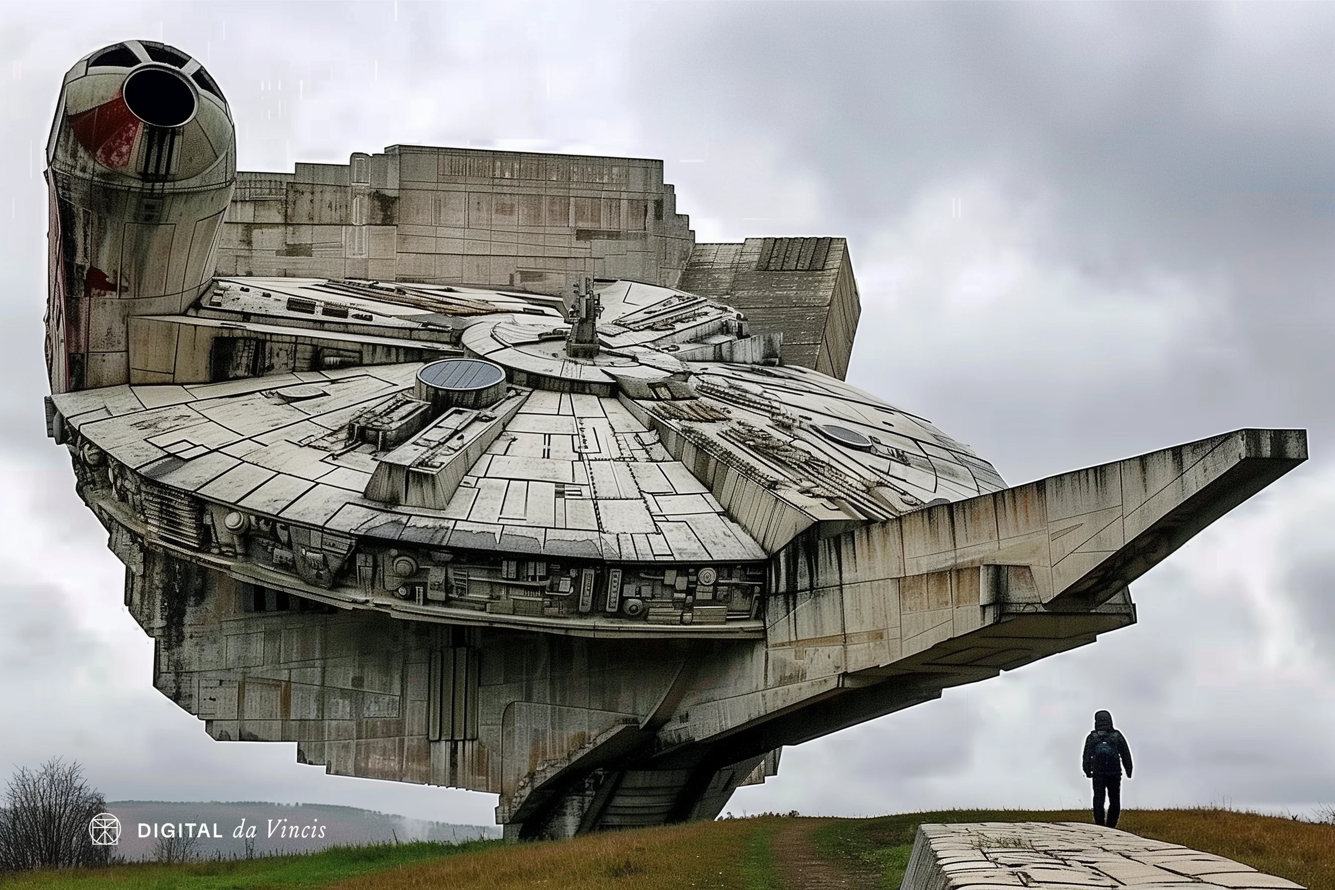 Star Wars but everything in the style of abandoned Soviet Brutalism monuments picture 4 of 10