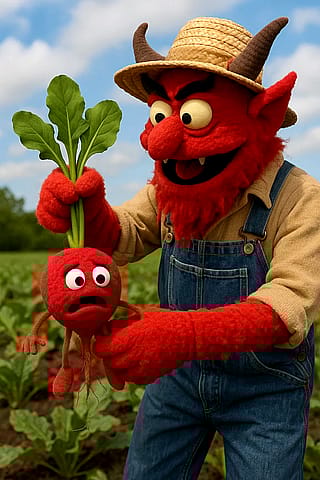 It’s a fine harvest, Satan'