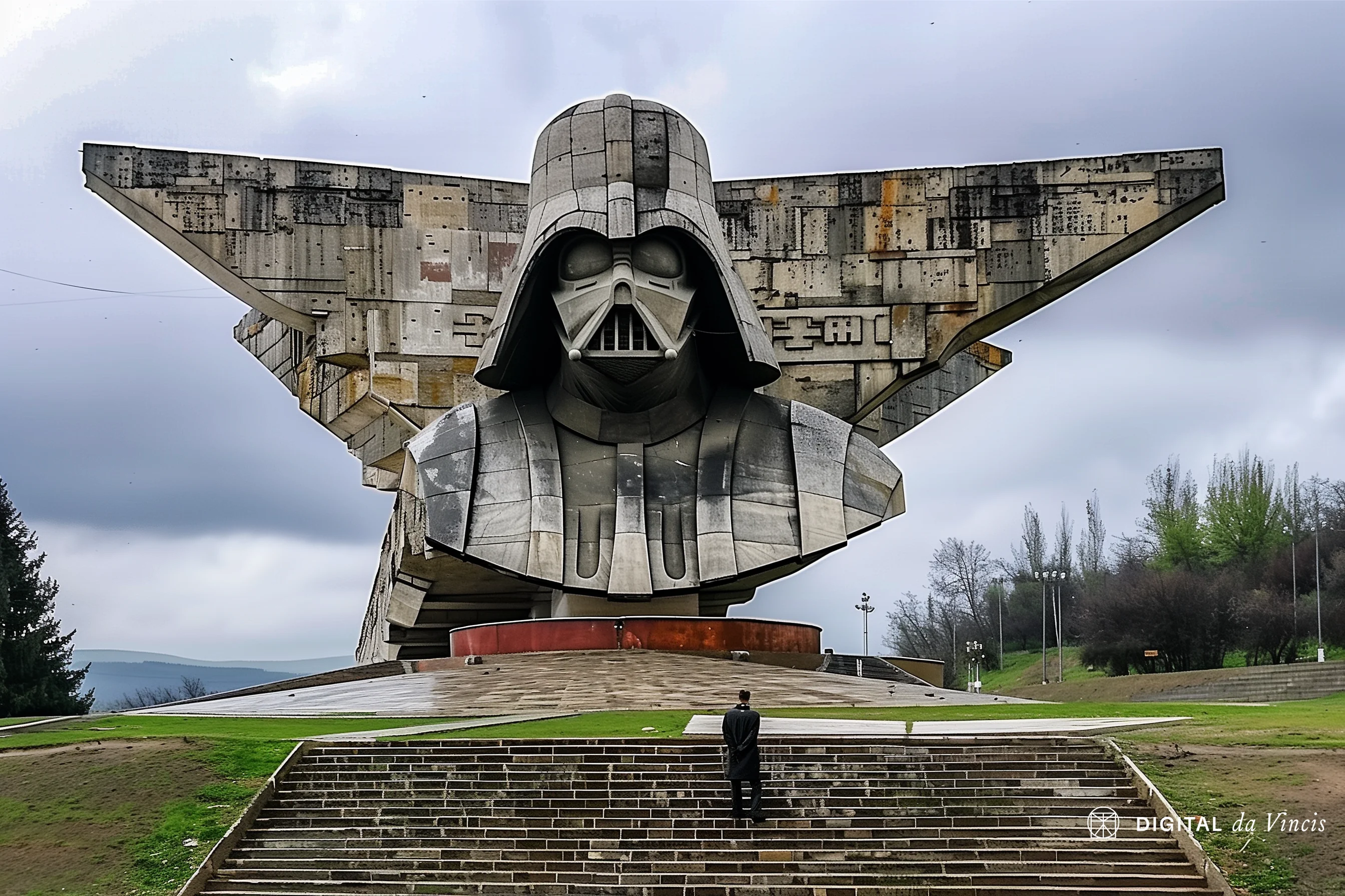 Star Wars but everything in the style of abandoned Soviet Brutalism monuments picture 6 of 10