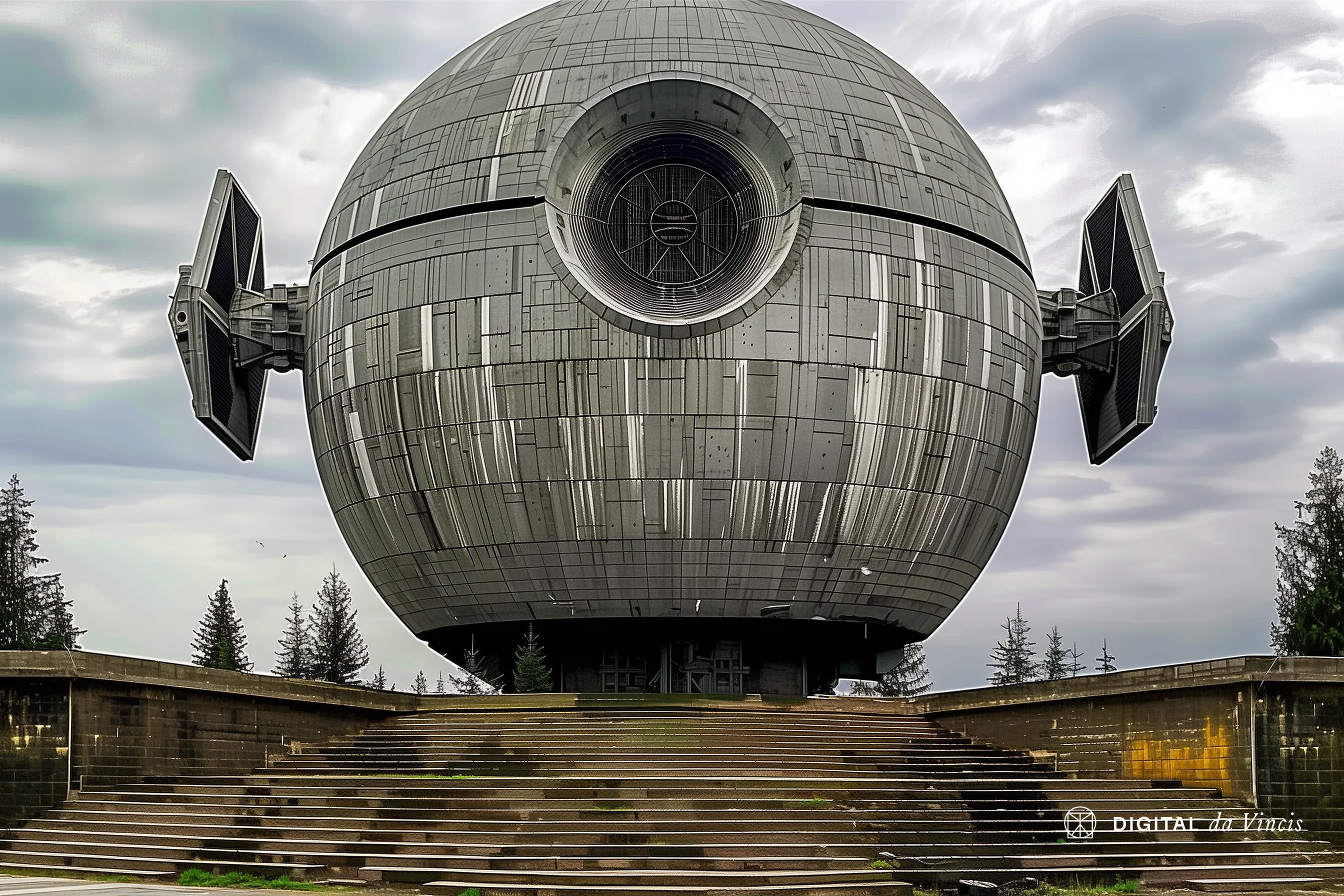 Star Wars but everything in the style of abandoned Soviet Brutalism monuments picture 7 of 10