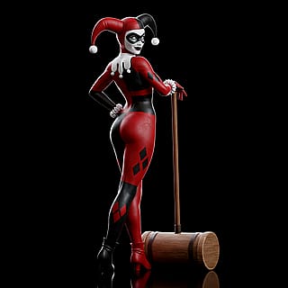 Harley and her mallet'