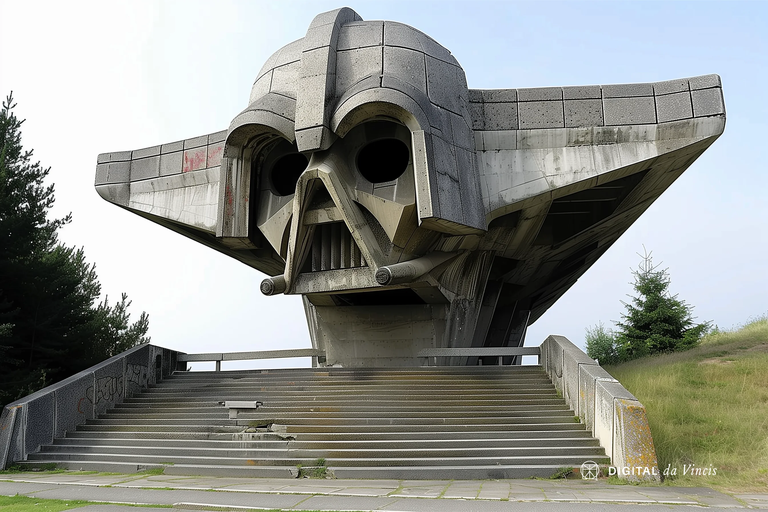 Star Wars but everything in the style of abandoned Soviet Brutalism monuments picture 8 of 10