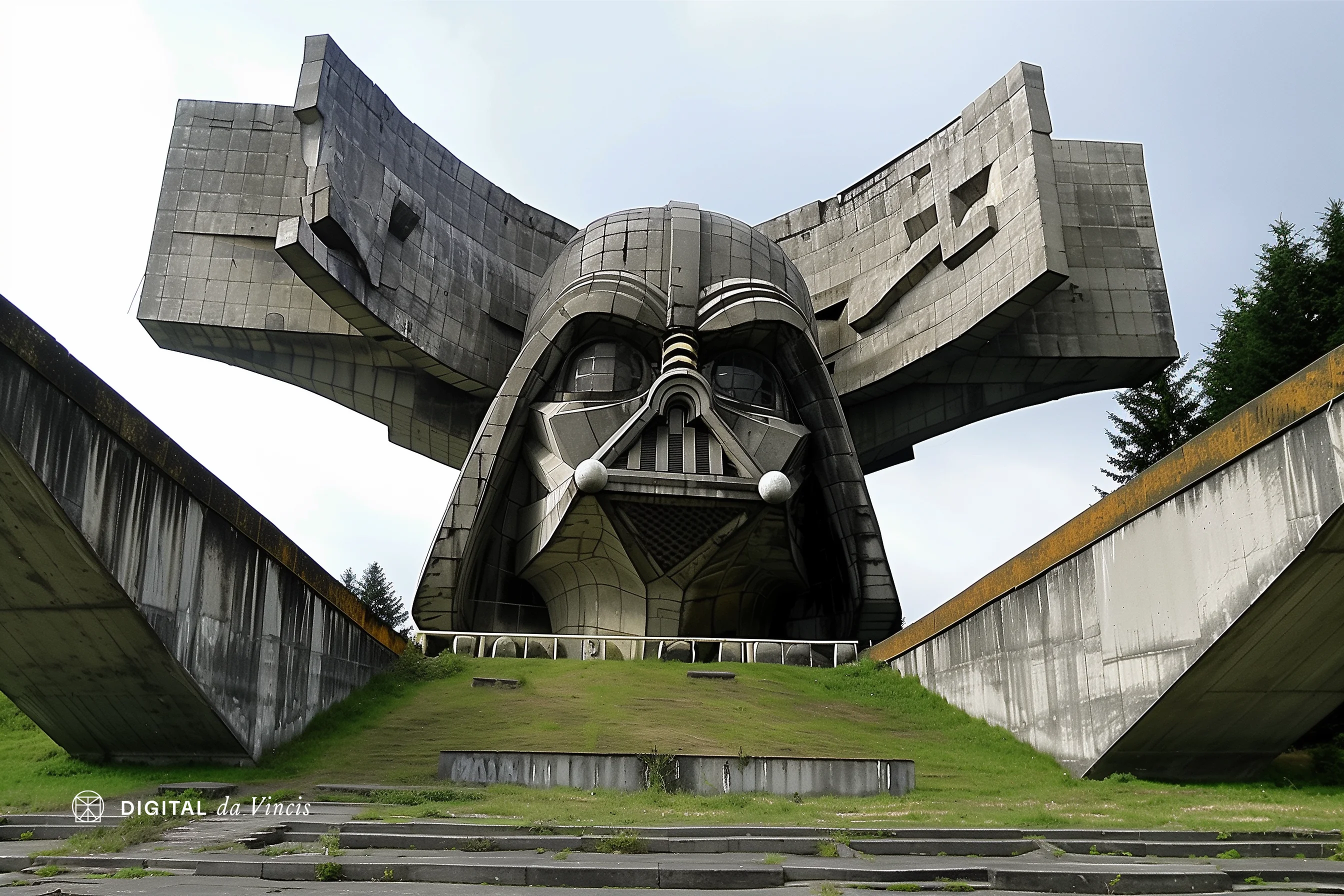 Star Wars but everything in the style of abandoned Soviet Brutalism monuments picture 10 of 10