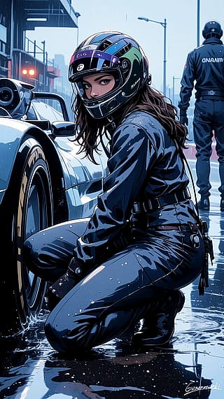 Rainy Pit Stop / Phone Wallpaper Archives'
