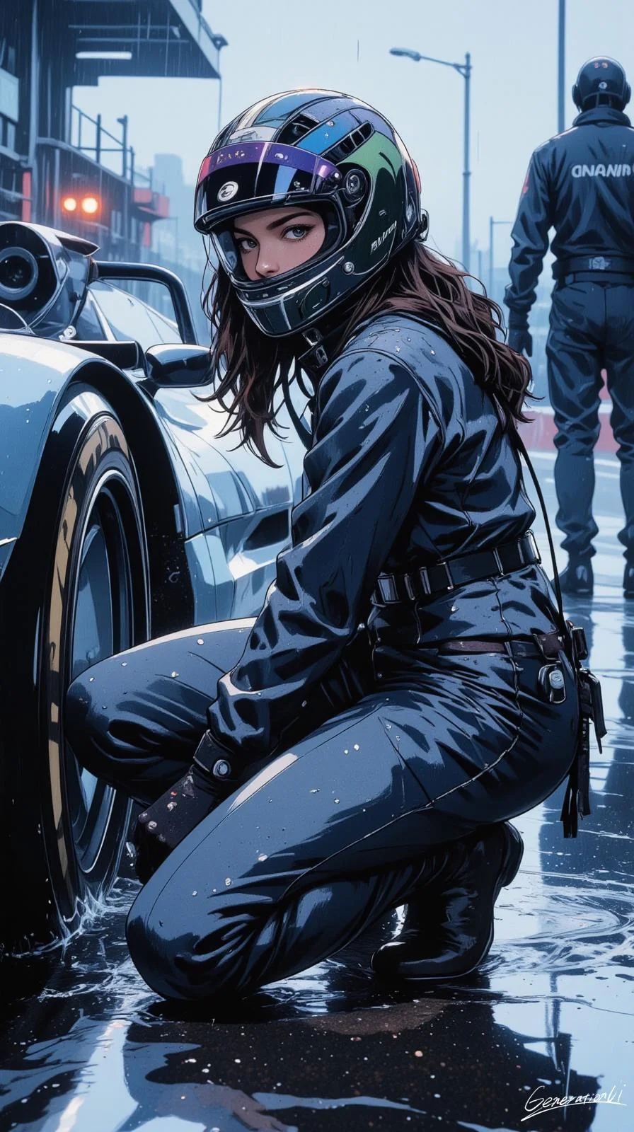 Rainy Pit Stop / Phone Wallpaper Archives picture 1 of 1
