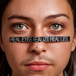 Real eyes realize real lies.'