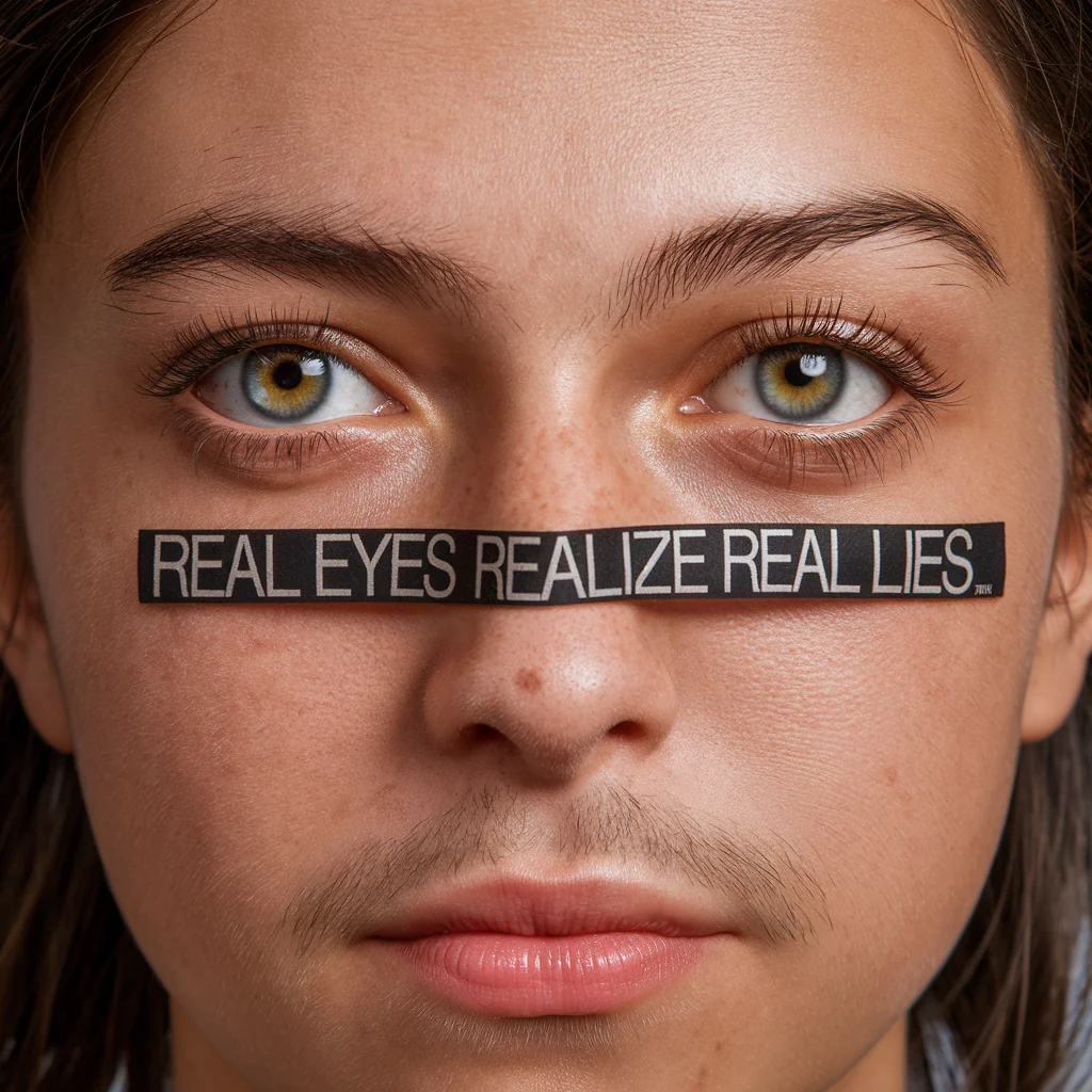 Real eyes realize real lies. picture 1 of 1