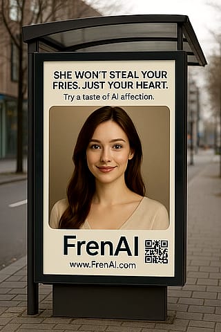 This is not an endorsement of AI companionship. This is just art. For fun. It's fiction. It's fake. Its not real.'