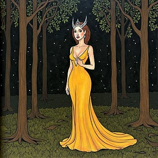 [Art] “Forest Queen, Midnight Muse” – trained on licensed artist style'