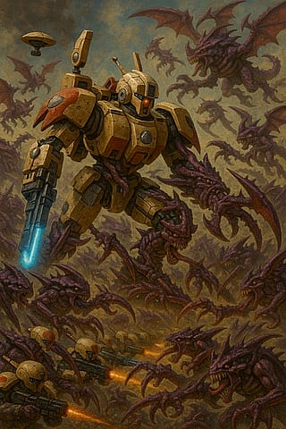 Fooling around day 3 Warhammer40k'