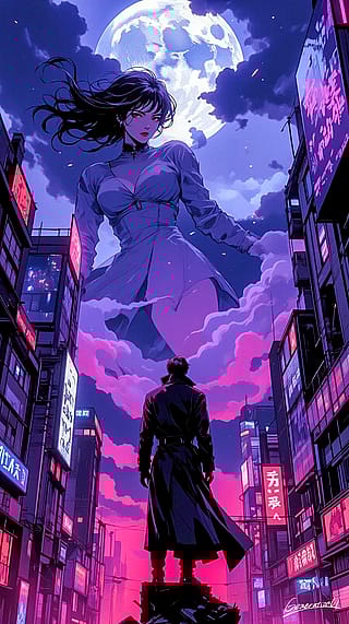 Last Encounter Under the Moon / Phone Wallpaper Archives'