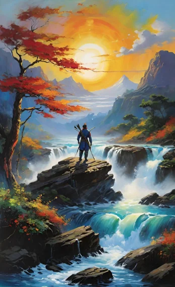 I asked for an image where water, earth, fire, and air collide, but I got this stunning natural landscape instead picture 1 of 1