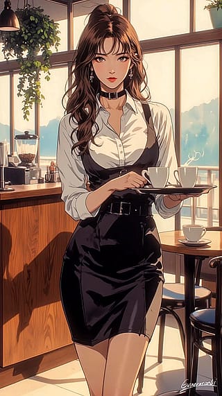 Café Goddess in Action / Phone Wallpaper Archives'