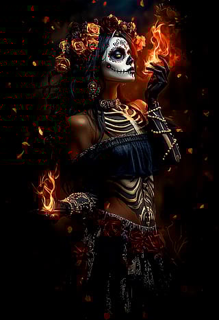 Discípula de La Catrina'