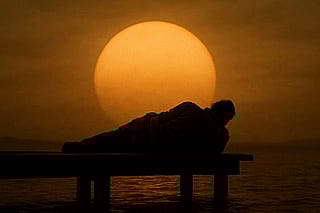 Sunset on the pier'