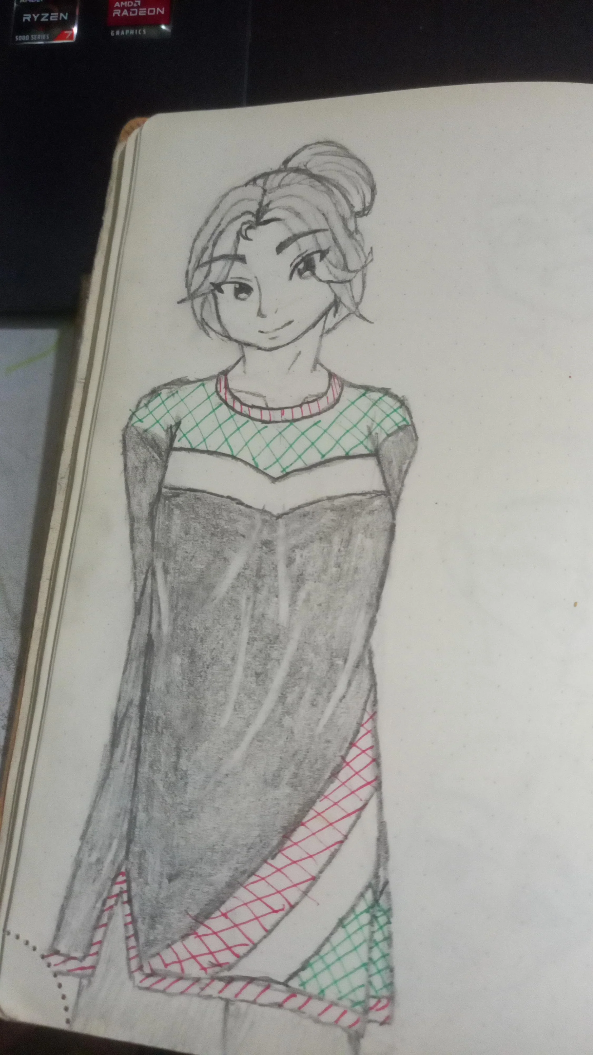 AI can turn my drawings into digital art. I don't have a tablet and I'm not drawing with a mouse, but I am willing to polish using said mouse. picture 2 of 4