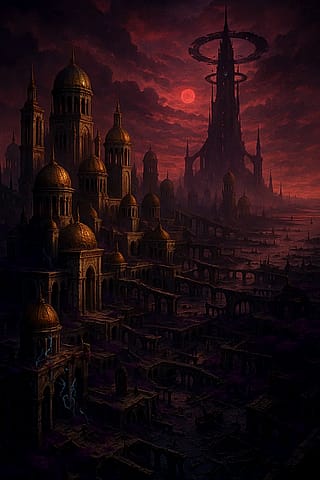 One city, 3 ages. (prompt by GPT, image by Sora)'