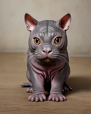 Hippo-Cat Hybrid'