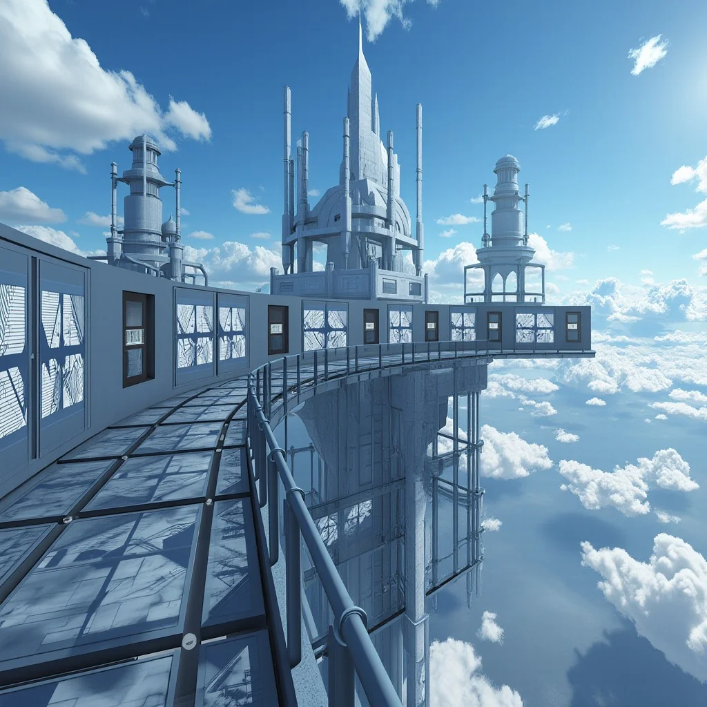 I turned the CUBE movie style into a scifi sky city - What a crazy twist! picture 4 of 8