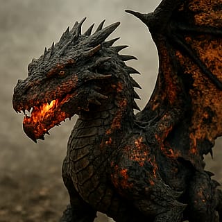 I always thought it would be cool to see a fire-breathing dragon whose scales are charred from the intense heat. Thanks, ChatGPT!'