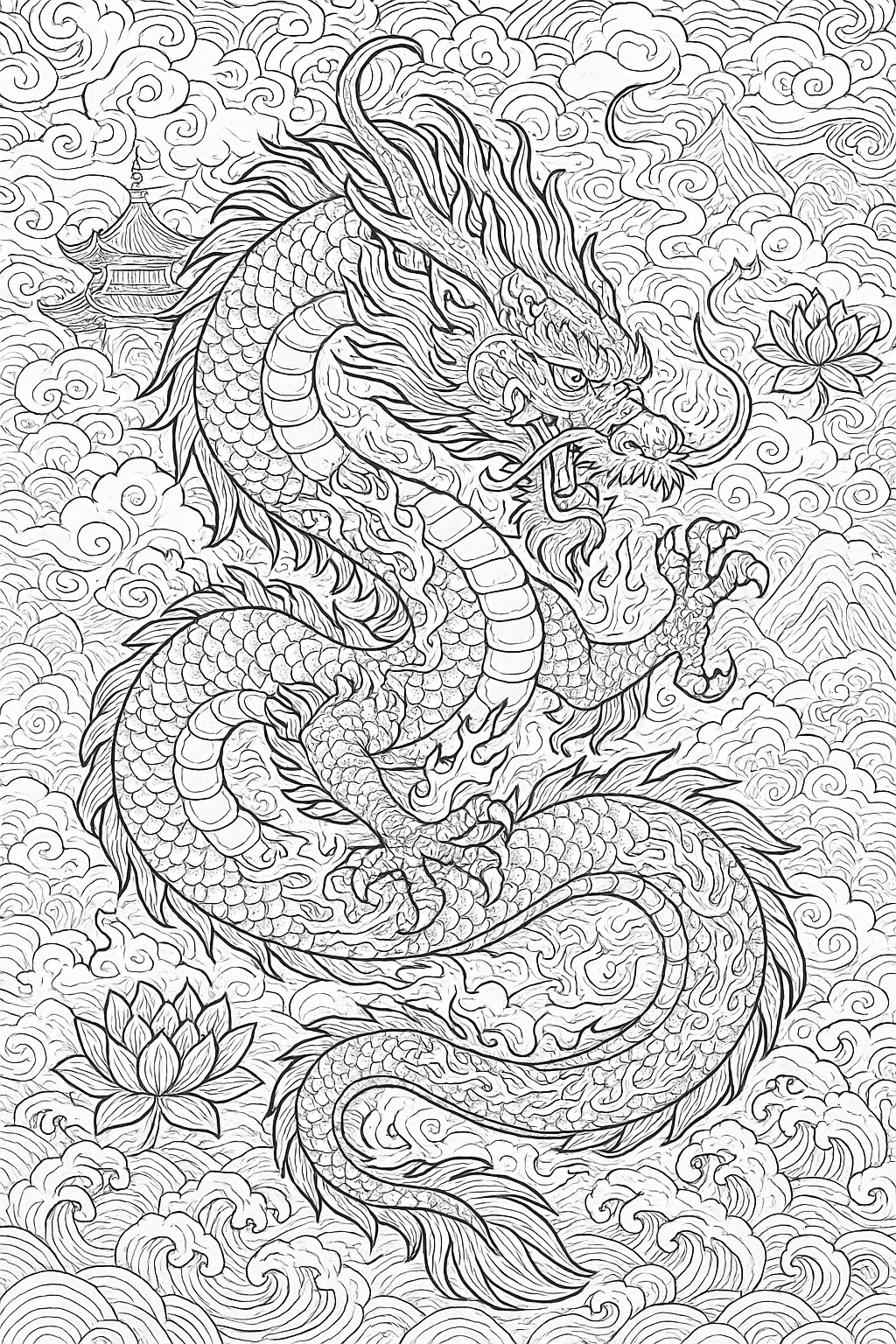 My most delicate coloring page, any ideas for coloring it？（Prompts included) picture 1 of 1