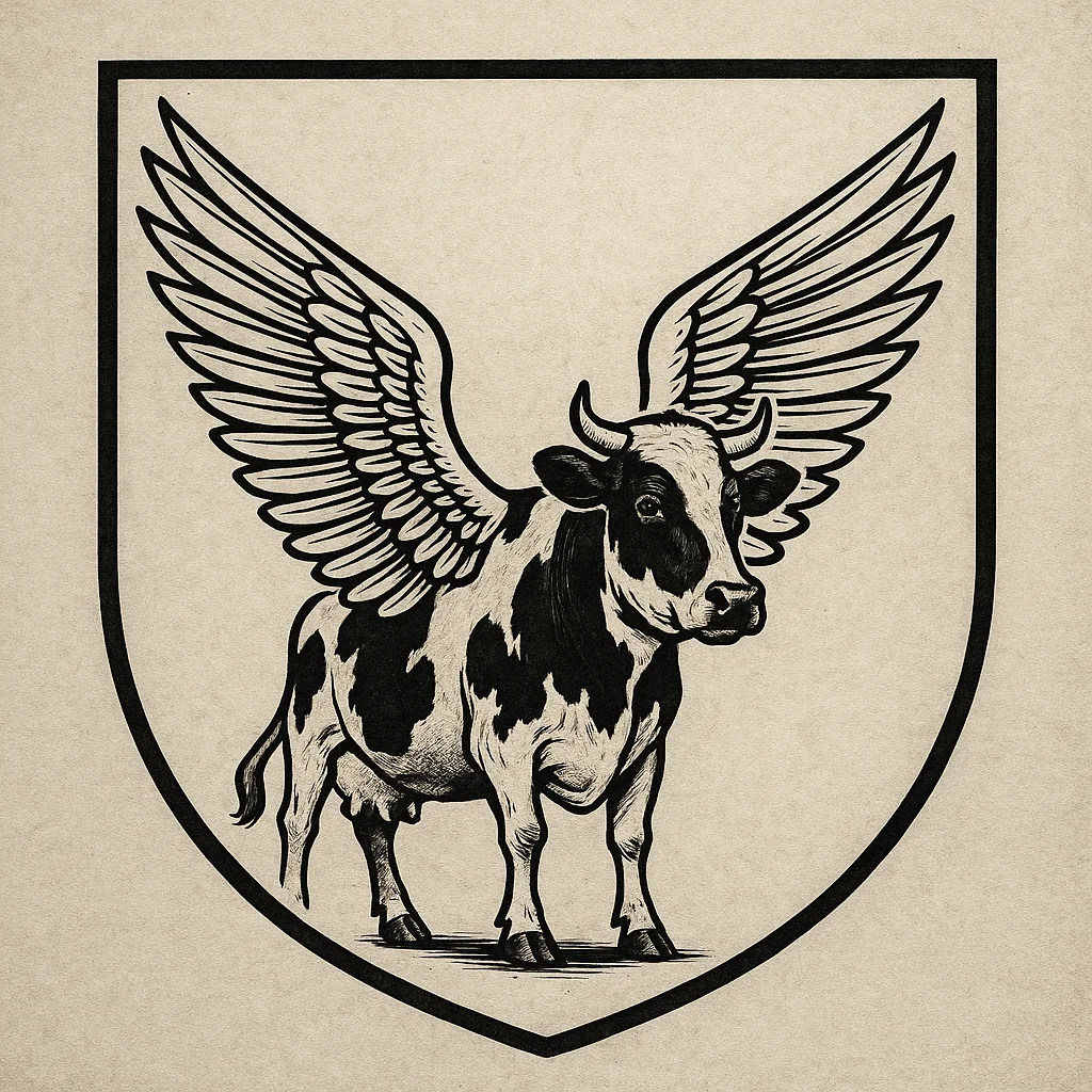My marketing icon and logo (2nd slide) for a company called Holy Cow. picture 2 of 2