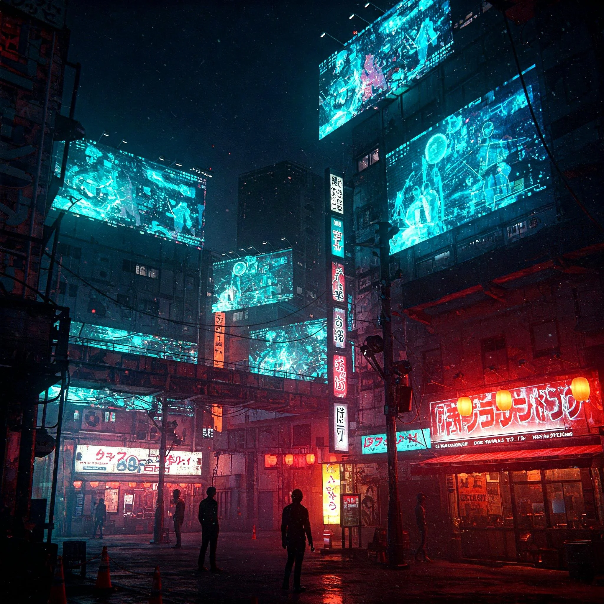 Neon lights and holograms in Japan. picture 2 of 6