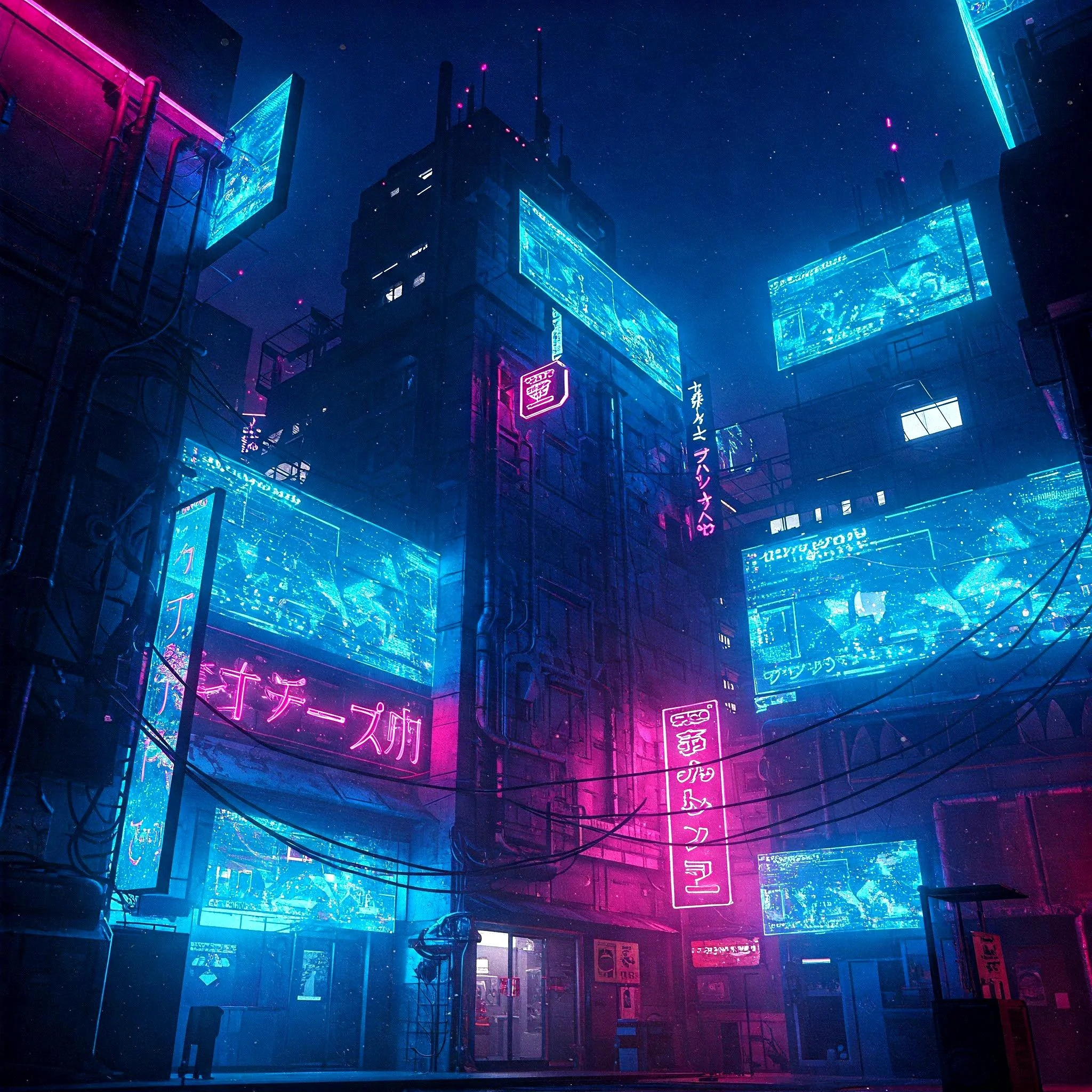 Neon lights and holograms in Japan. picture 3 of 6